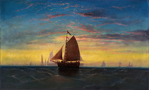 Boston Harbor Ca 1860 1869