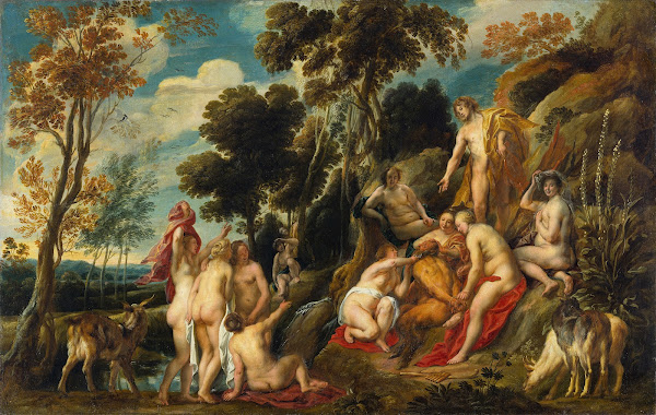 Nymphs Cutting Off Pans Beard C 1640