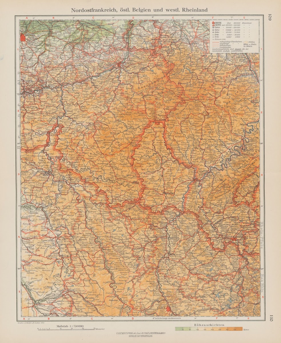 Nordostfrankreich ostl Belgien und westl Rheinland 1926