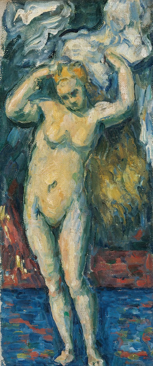 Baigneuse Debout Sessuyant Les Cheveux circa 1869