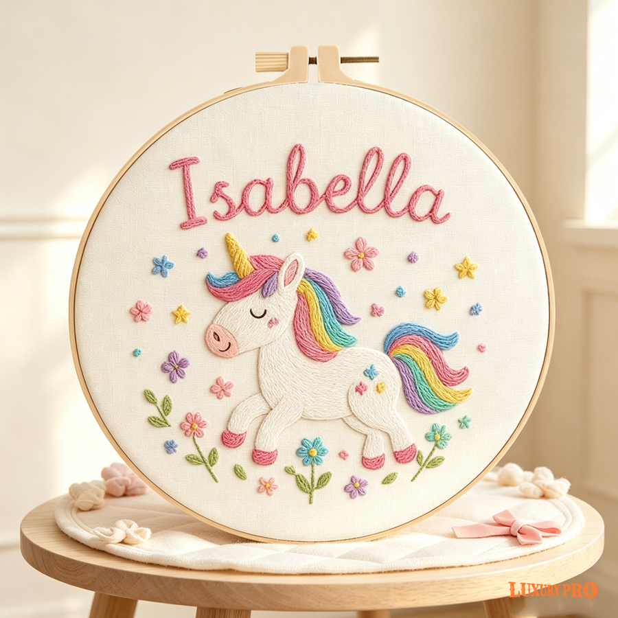 Embroidered Canvas Frame