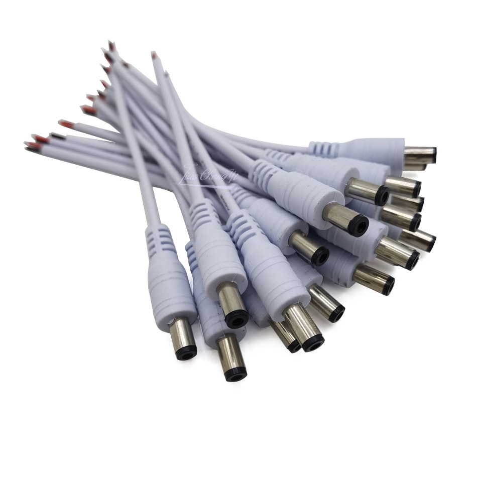 DC power connection cable with 5.5×2.1 mm connector