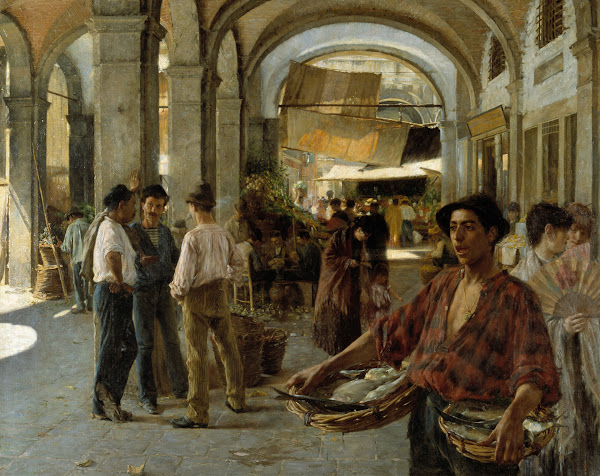 A Venetian Covered Market 1887