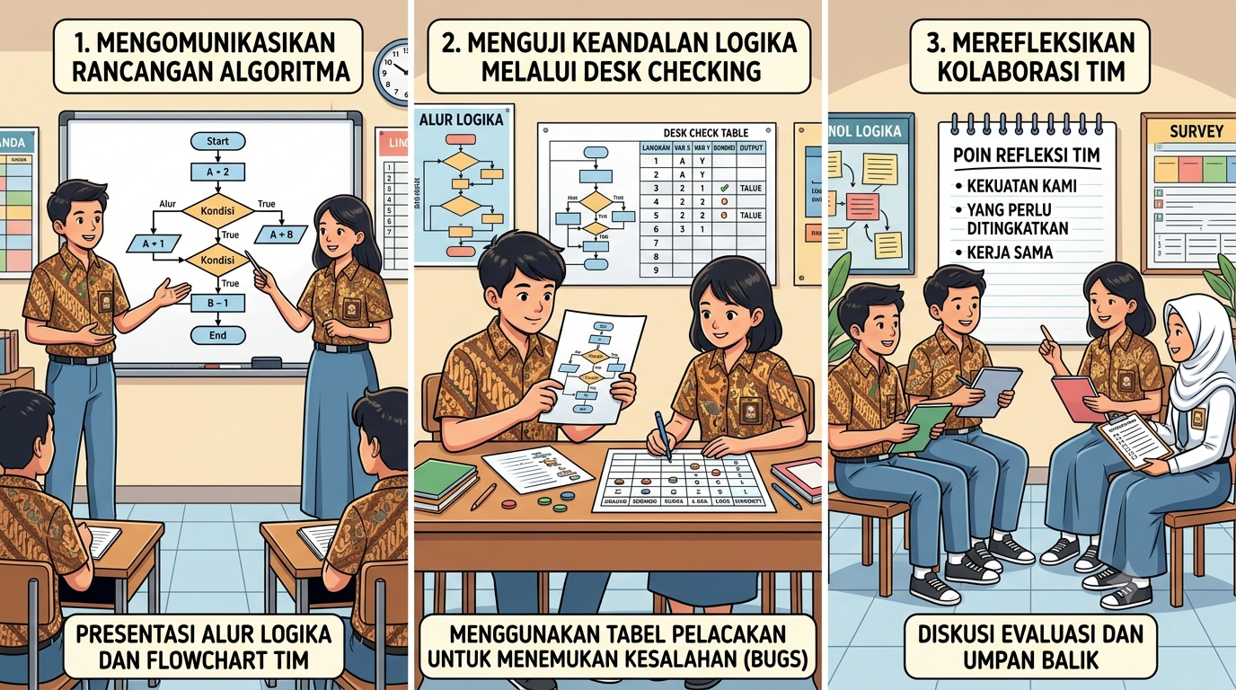 Siswa sedang presentasi berkelompok