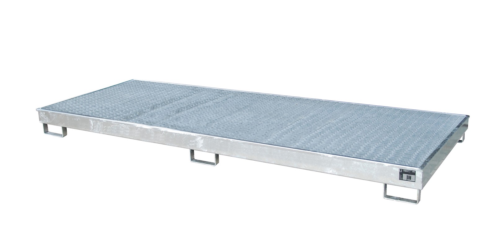 Stellingopvangbak met PE-binnenbak Stellingopvangbak RW-GR 3300-1 PE, vuurverzinkt