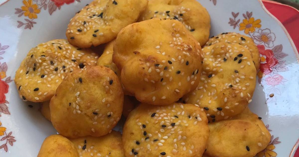 Bánh tiêu bí đỏ không men