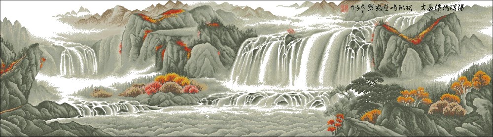 CMP 320688 Waterfall In Gray Tones