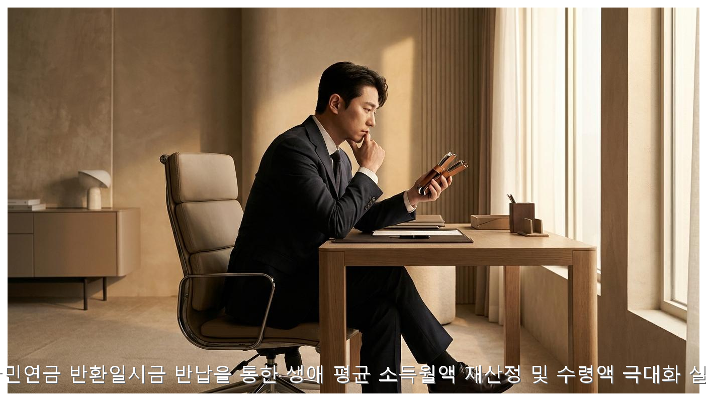 2026년 국민연금 반환일시금 반납을 통한 생애 평균 소득월액 재산정 및 수령액 극대화 실무 가이드 핵심 안내 및 분석 인포그래픽 (6)
