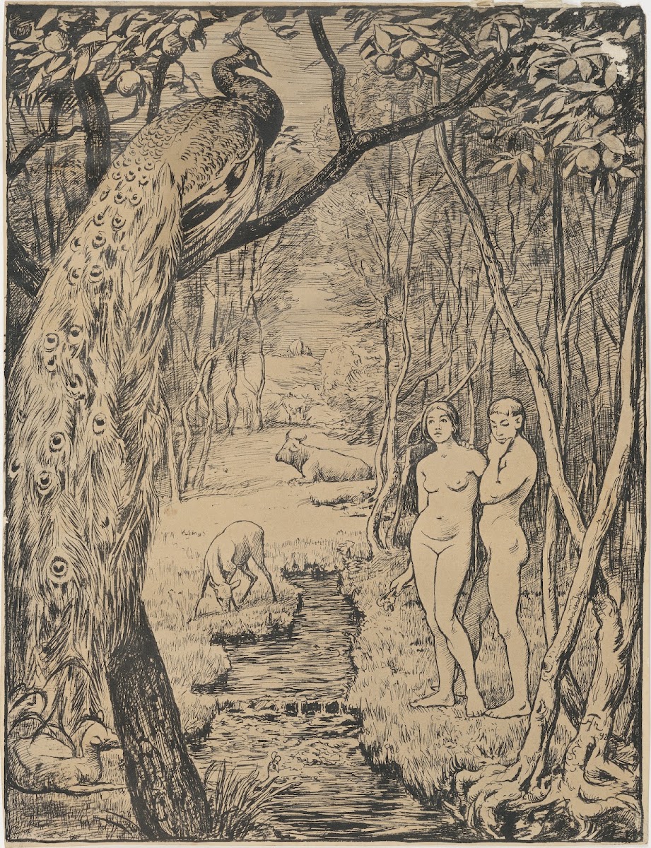 Paradise paradise with peacock 1892