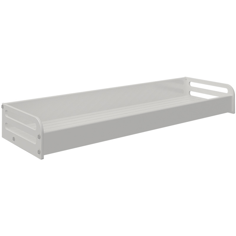 Wall-mounted kitchen shelf made of aluminum without drilling
