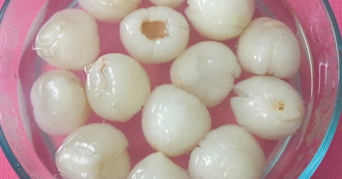 Trái vải nấu nước đường