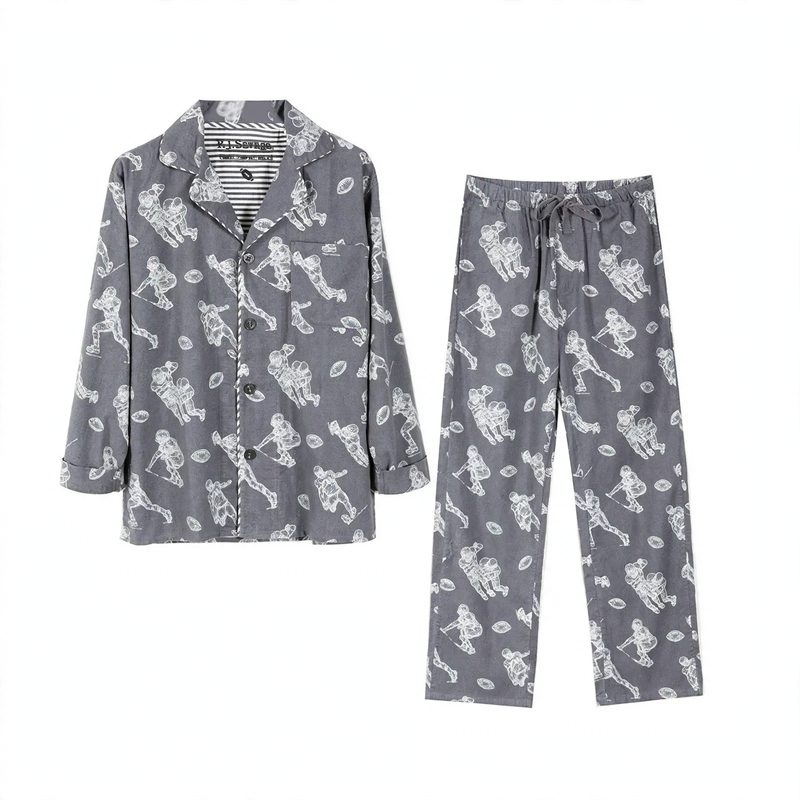 Men's loungewear, lined, brushed on both sides