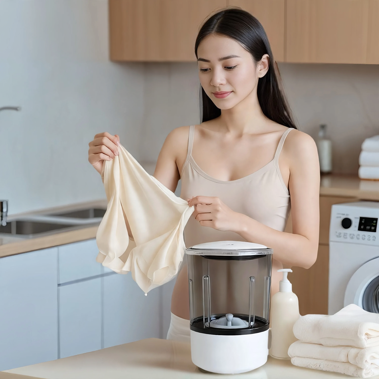 Portable mini washing machine for underwear and socks