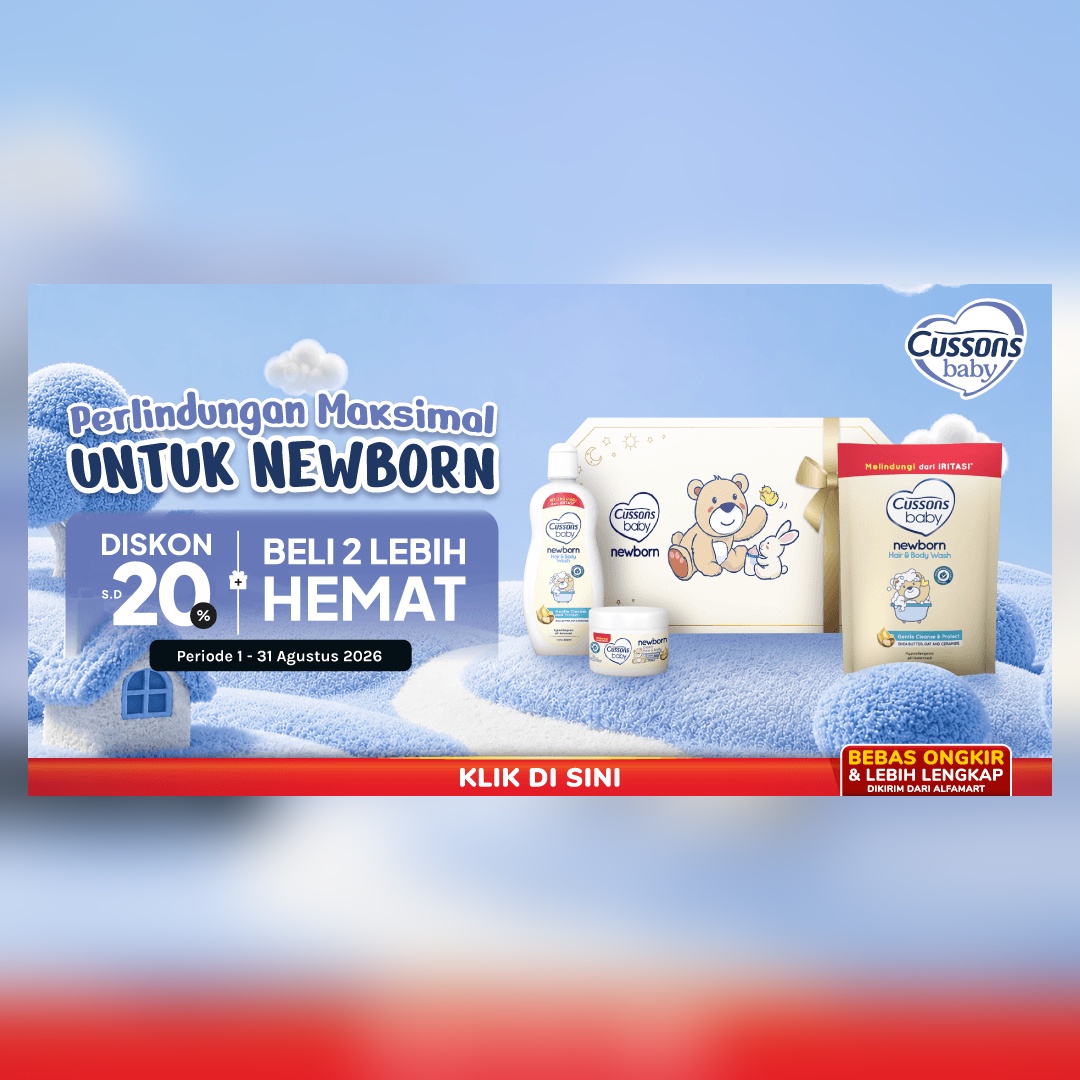 Cussons Baby Newborn Diskon Spesial 1-31 Agustus 2026