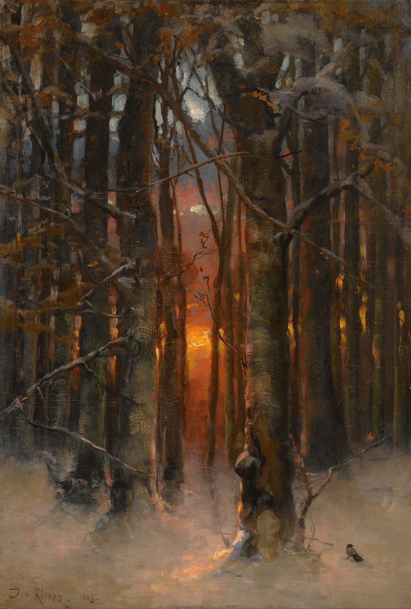 Sunset Through The Trees 1904