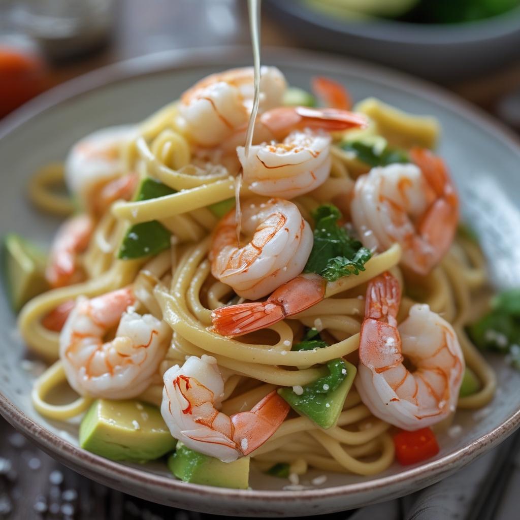 Final Lemon‑Garlic Shrimp & Creamy Avocado Pasta
