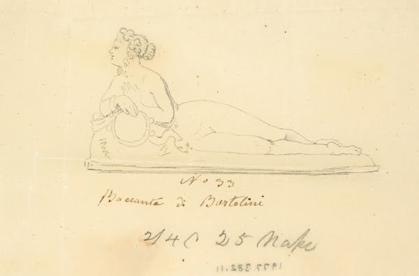 Bacchante by Bartolini ca 1850
