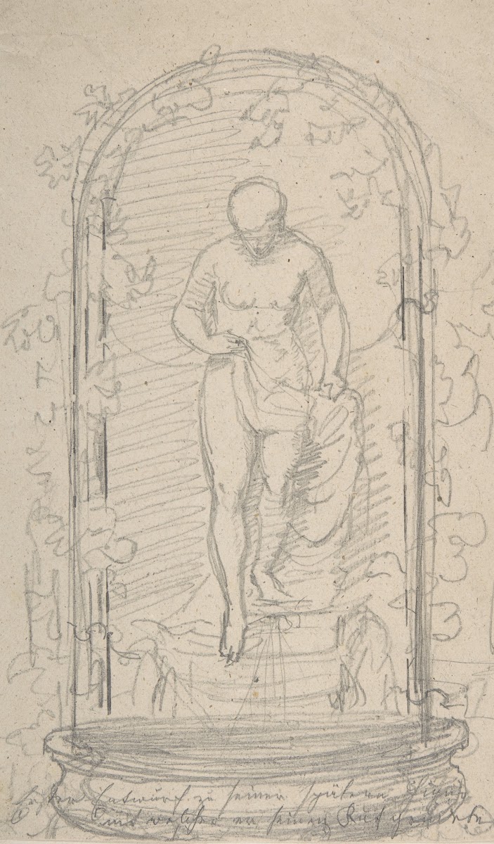 Nude Female Figure In A Niche 183068