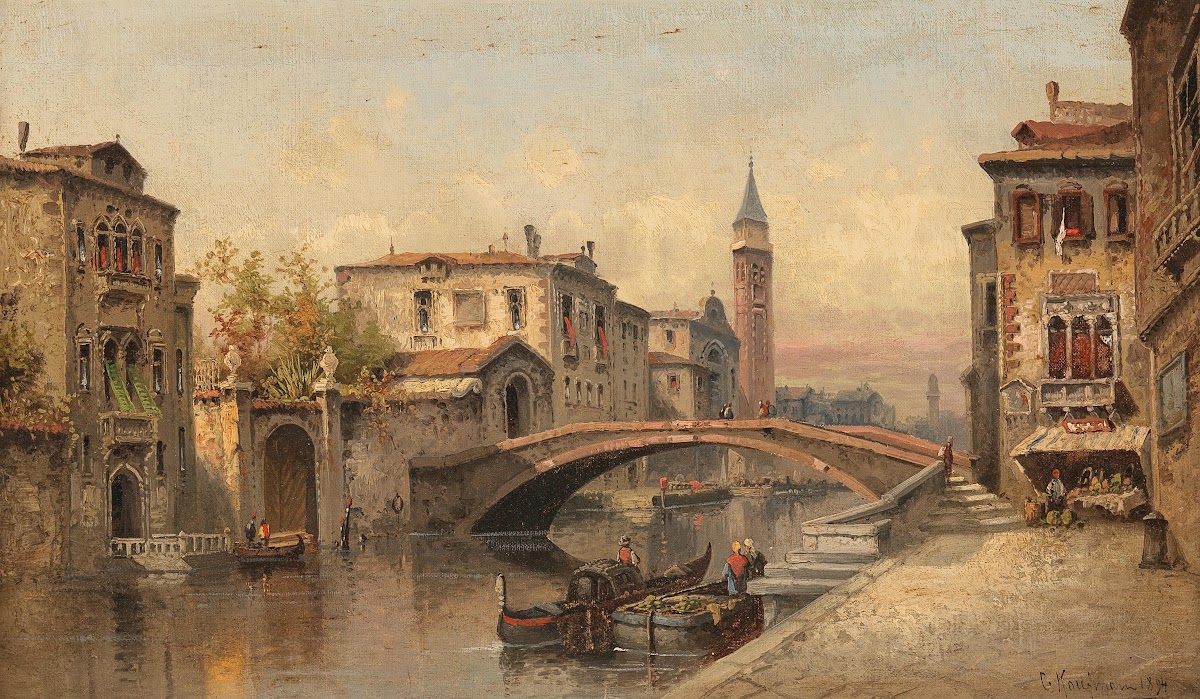 Venedig Kanalmotiv 1894