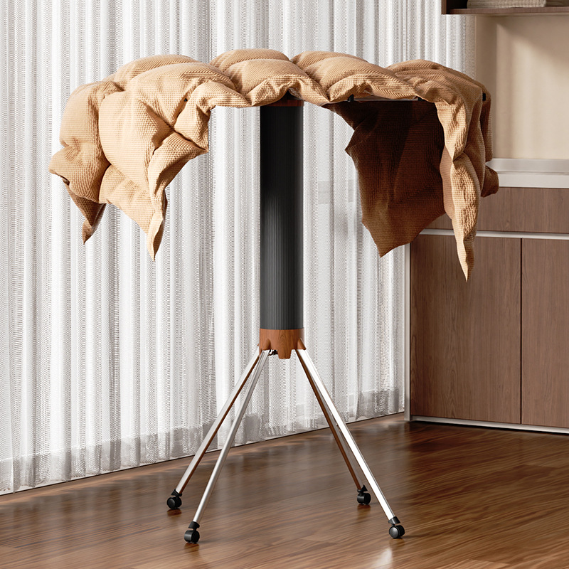 Stand-alone drying rack, foldable, wood look
