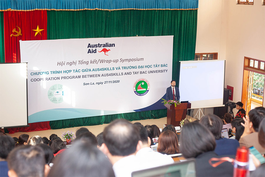 Hội nghị tổng kết hợp tác giữa Chương trình Úc cùng Việt Nam phát triển nguồn Nhân lực (Aus4Skills) và Trường Đại học Tây Bắc
