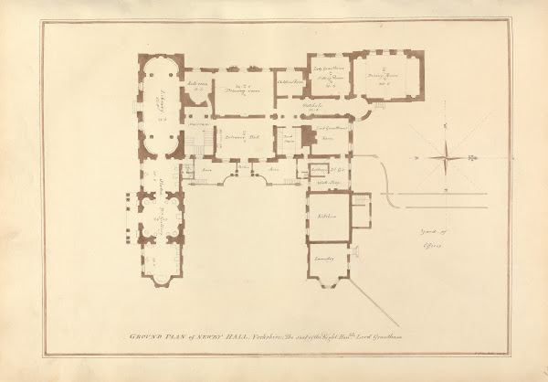 Ground Plan of Newby Hall Yorkshire the Seat of the Right Honble Lord Grantham 1
