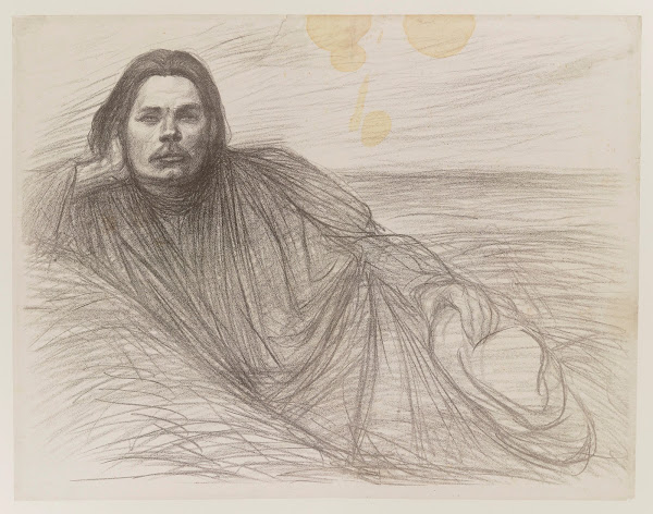 Maxime Gorki étendu 1905