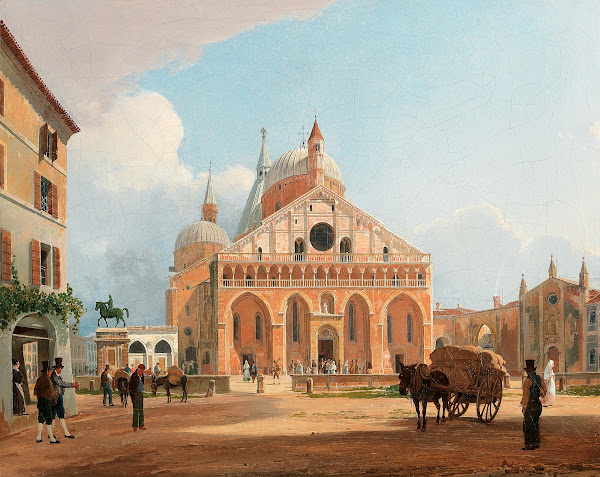A view of the Basilica of Saint Anthony in Padua 1836