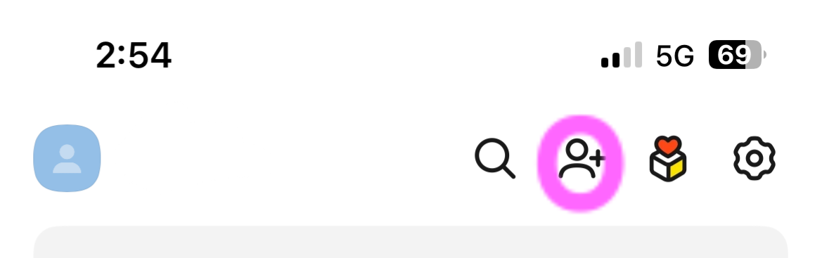 카카오톡 설정 버튼