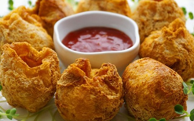 Đậu Hũ Bọc Thịt Gà