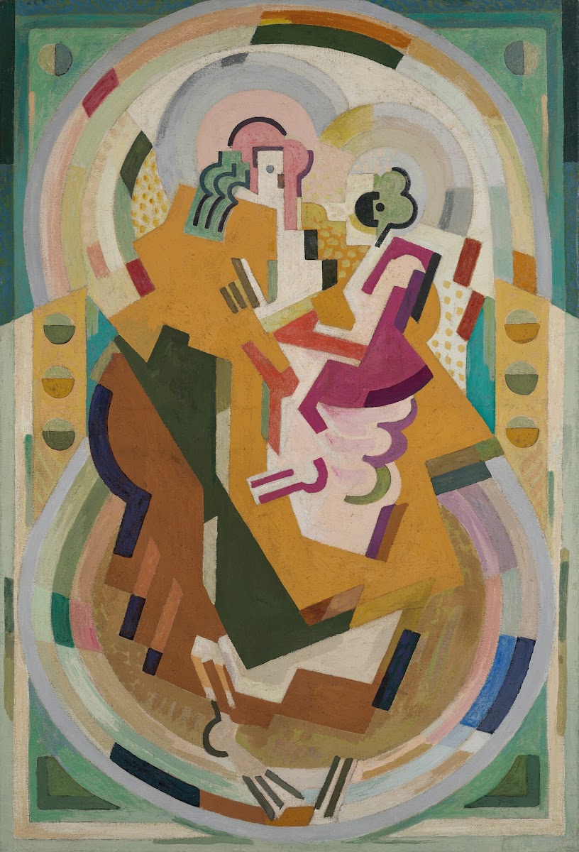 Figure suggérée dans une peinture mesure cadence rythme 1935