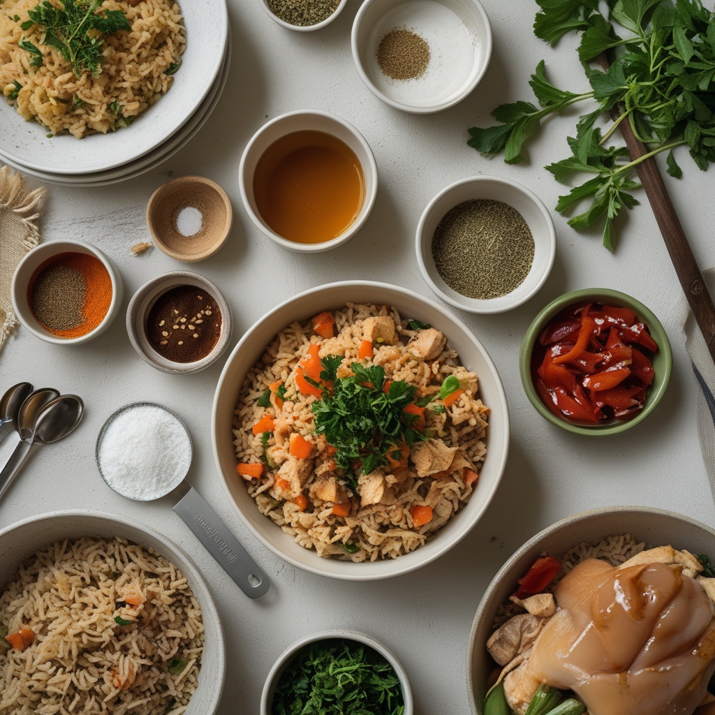Ingredients for Honey BBQ Chicken Rice: Easy One-Pan Meal for Family Dinners You’ll Love