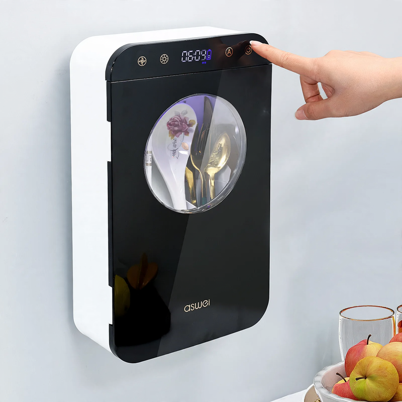 Disinfecting Chopstick Holder, Plastic, Wall-Mountable