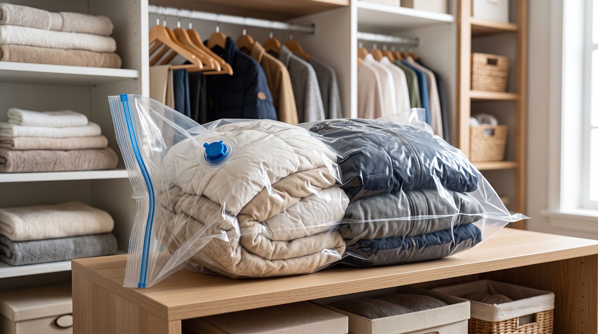 Best Vacuum Storage Bags for Seasonal Clothing (2026) - BEST COMPACT — IN CONTEXT
