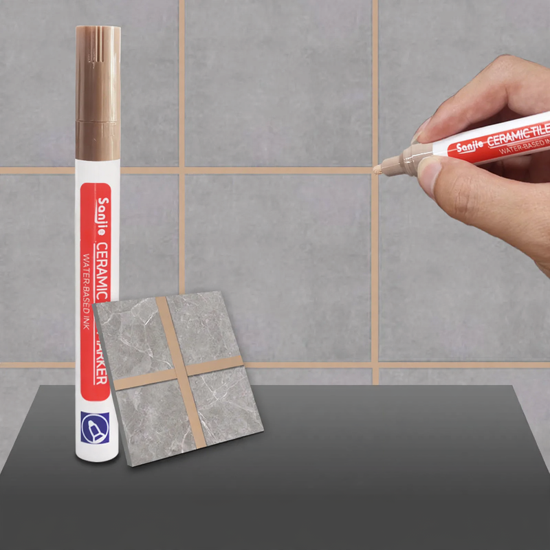 Grout pen for ceramic tiles, waterproof
