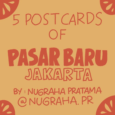 Post Card pack of 5 Jakarta