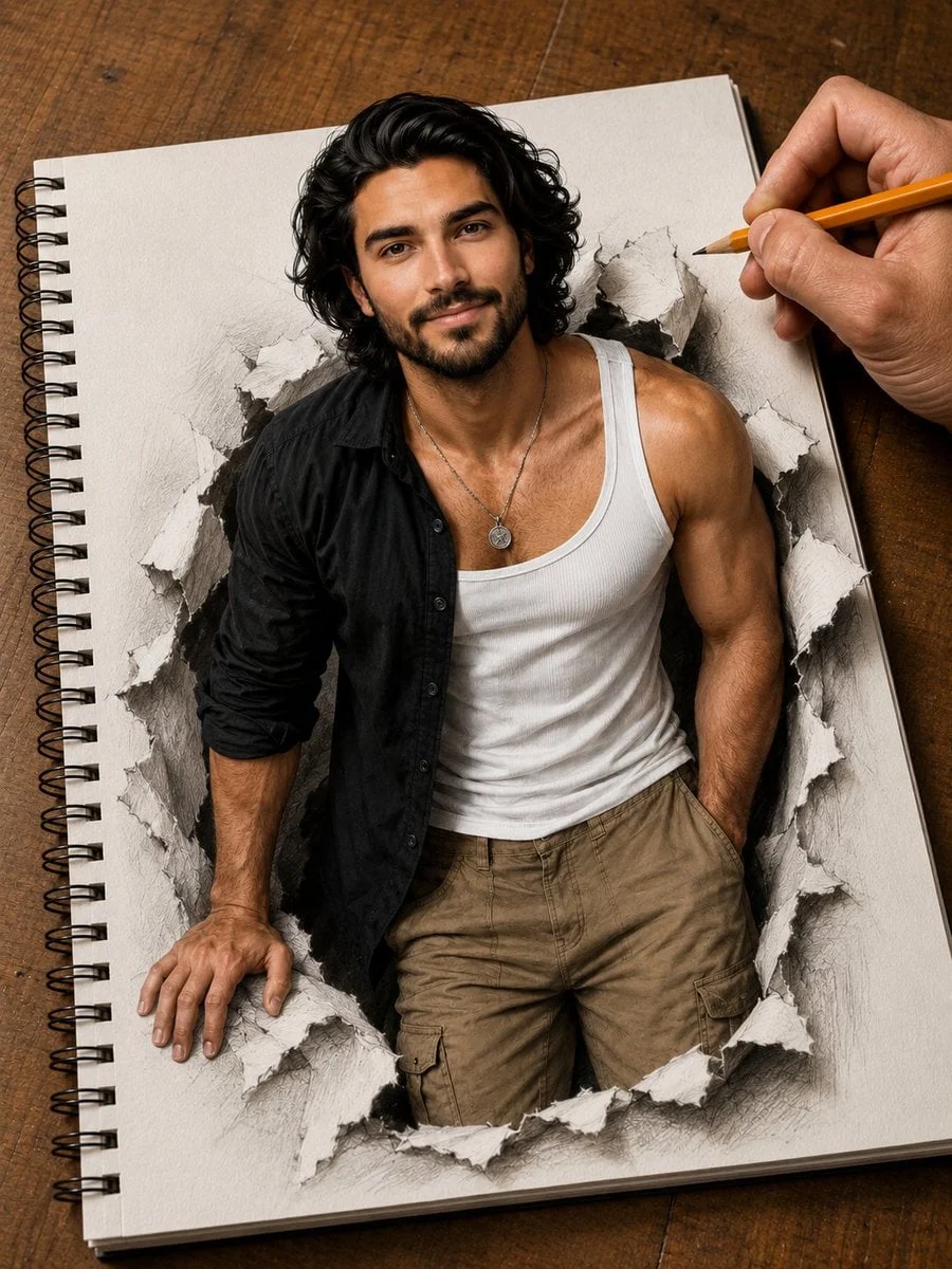 Ilustración fotorrealista hiper detallada de