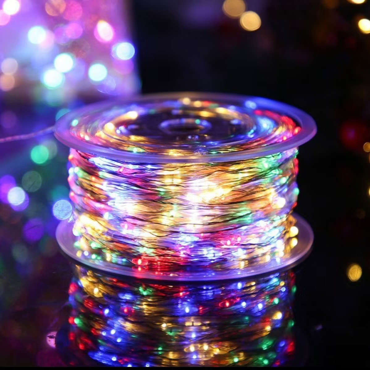 LED-Kupferdraht-Lichterkette, fernbedienbar, für Außenbereich