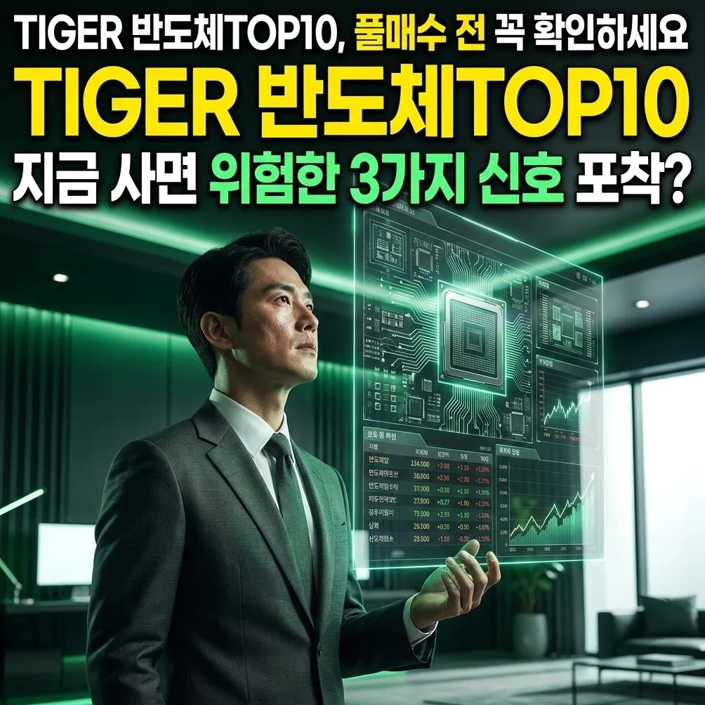 TIGER 반도체TOP10, '반도체 불장'만 믿고 풀매수했다가 수천만 원 날리는 결정적 이유