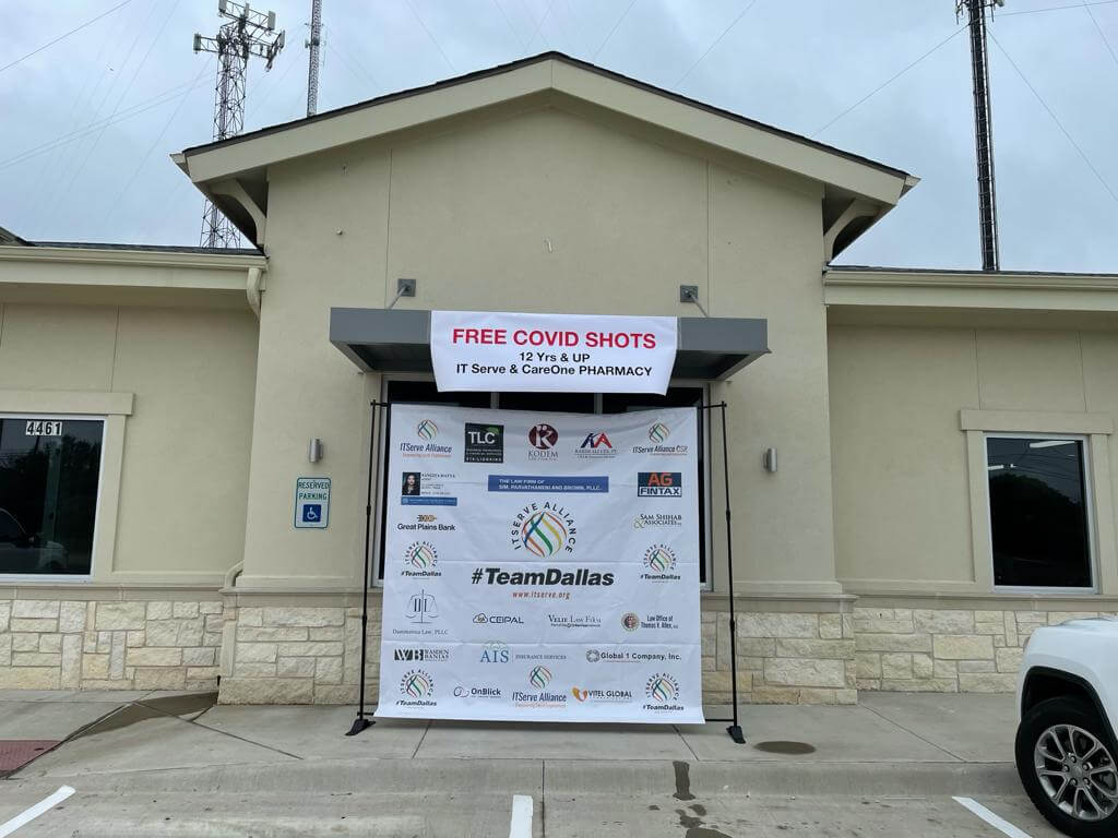 ITServe Alliance Dallas Chapter Covid-19 VACCINATION Drive as Part of our CSR Initiative