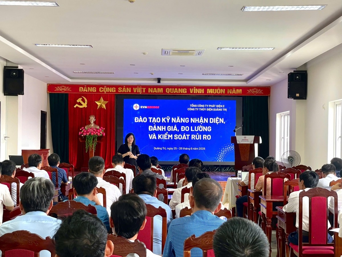 Thủy điện Quảng Trị: Đào tạo nâng cao kỹ năng quản lý rủi ro đến năm 2026