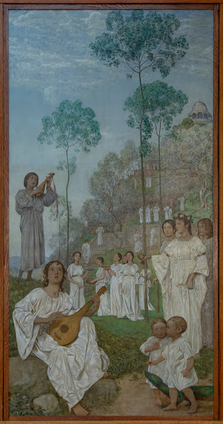 Ostertriptychon Gefilde der Seligen Das Paradies 1907