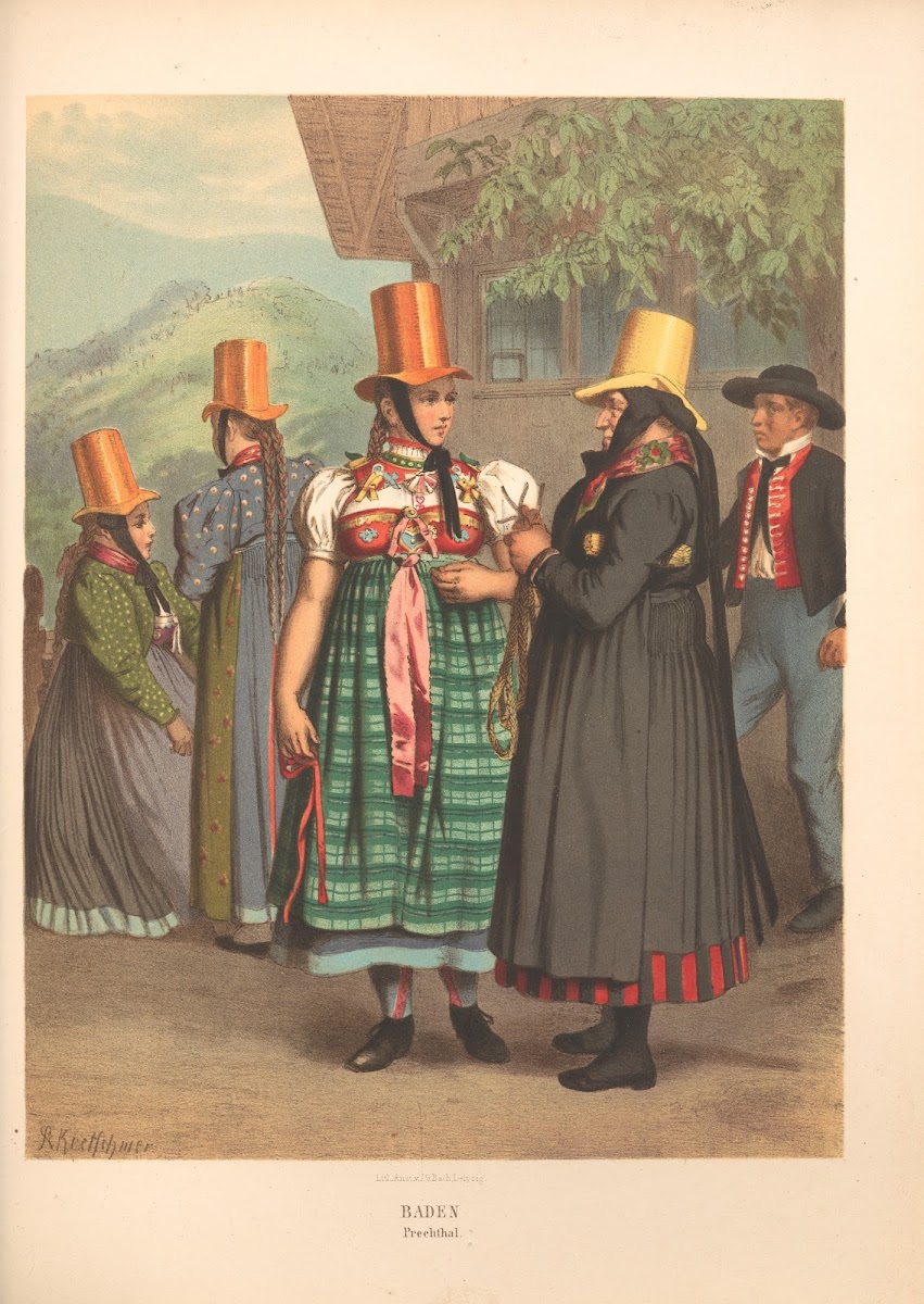 Deutsche Volkstrachten Pl50 1870