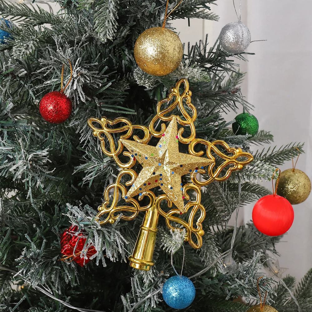 Dekorativer Weihnachtsbaum-Stern aus Kunststoff