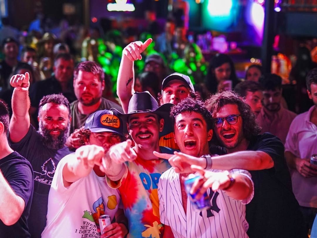 Interior of The Valentine showing stylish bar area and seating with warm decor