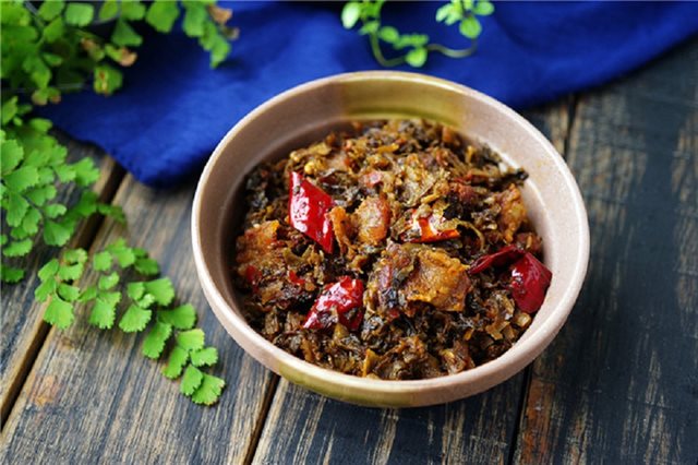Thịt Heo Xào Dưa Cải Muối