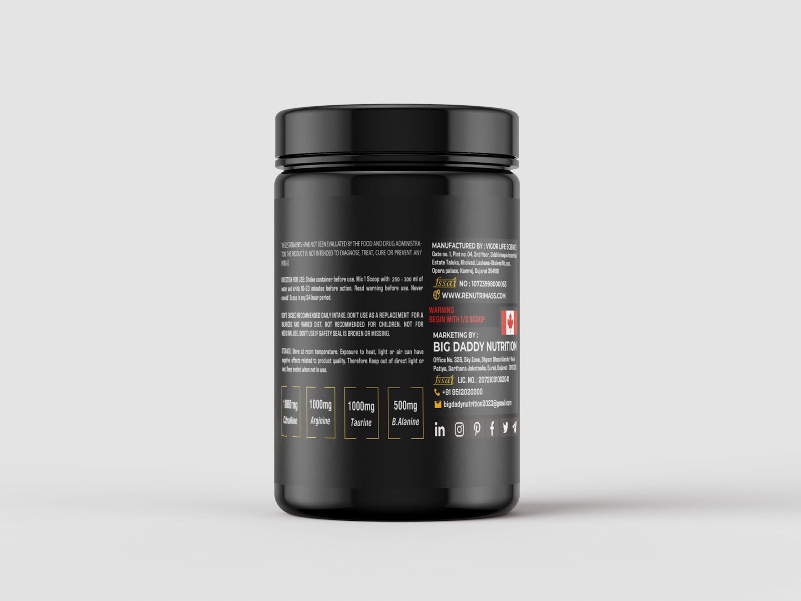 Pre Workout Red-Current Supplement