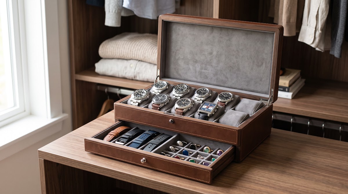 Best Watch Boxes for Men's Accessories (2026) - BEST PREMIUM — IN CONTEXT
