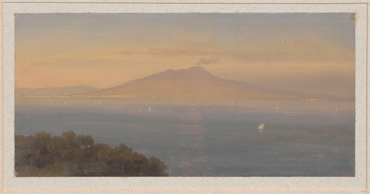 The Harbour of Naples and Vesuvius 1858