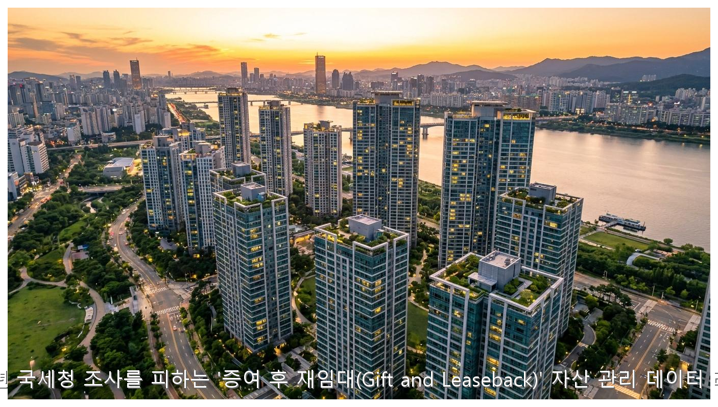 2026년 국세청 조사를 피하는 '증여 후 재임대(Gift and Leaseback)' 자산 관리 데이터 리포트 핵심 안내 및 분석 인포그래픽 (8)